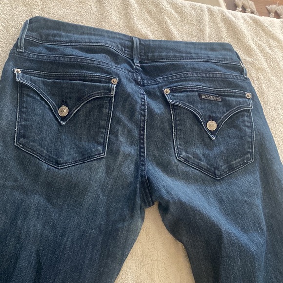 Hudson from Neiman’s Blue BethBaby Boot blue jeans w/ great fringe& back pockets - Picture 10 of 16